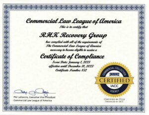 CLLA Certification for a Commercial Collection Agency